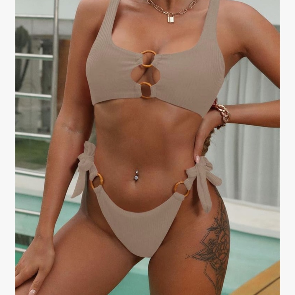 Women's Tan Bikini Set - Picture 3 of 3